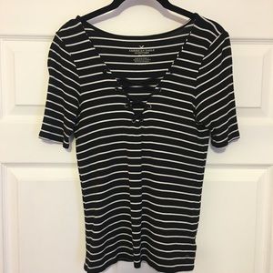 American Eagle Striped Shirt